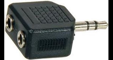 Temium TAD258 tussenstuk voor kabels 3.5 mm 2 x 3.5mm Zwart