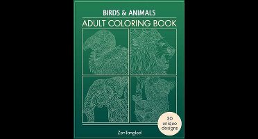 Birds and Animals Zen Doodle- Adult Coloring Books: Birds & Animals