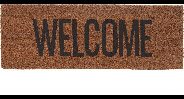 Present Time - Deurmat Welcome - Zwart - 75x25x1,5cm