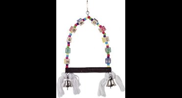 Nobby - Vogel - Speelgoed - Schommel met blokjes en 2 belletjes - 28 x 17 cm