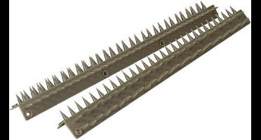 Vogelwering met afweerpinnen grijs - L-vorm 45 cm