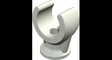 OBO Bettermann Sokkel-klemklem 19-22mm polypropyleen lichtgrijs RAL 7035, 2140233