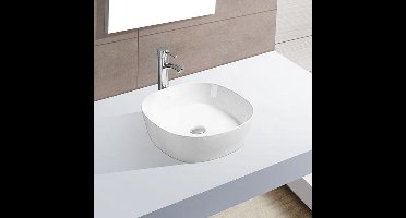 Wiesbaden opzetwastafel 44x44x13,5 cm, wit