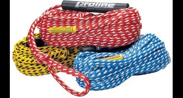 Proline 18m 2-Persoons Tube Rope – 3/8” Sleep Touw met Drijvers voor Funtube – Rood