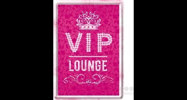 Nostalgic Art Metalen Postkaart VIP Pink 10x14 cm