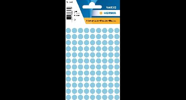Huismerk Herma 1843 Etiket Rond 8mm Blauw - Pakje met 5 velletjes stickers