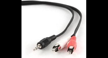 Gembird 15m, 3.5mm/2xRCA, M/M audio kabel Zwart, Rood, Wit