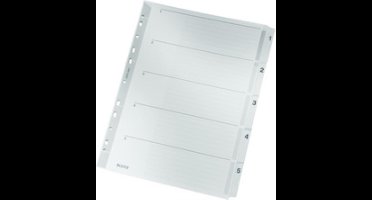 Leitz 4324 Register Din A4 1-10 Karton Grijs 10 Tabbladen 43240000