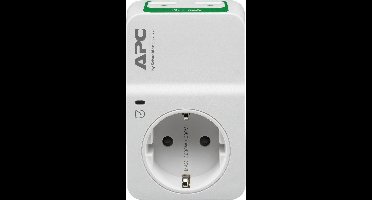 APC PM1WU2-GR Tussenstekker met overspanningsbeveiliging 3680W 1x stopcontact + 2x USB