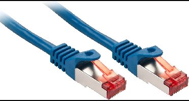 LINDY 47358 RJ45 Netwerkkabel, patchkabel CAT 6 S/FTP 10.00 m Blauw 1 stuk(s)