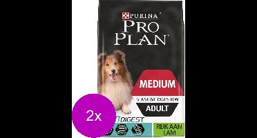 Pro Plan Dog Adult Medium Sensitive Digestion Lam - Hondenvoer - 2 x 3 kg