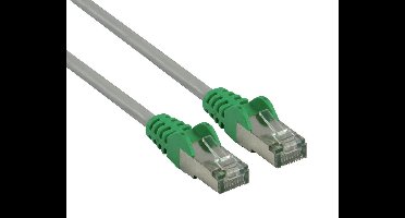 FTP CAT 6 cross netwerk kabel 1,00 m grijs/groen