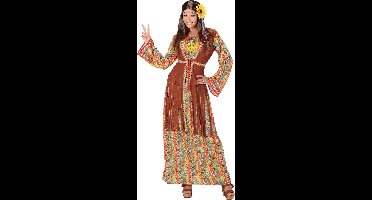 Lange hippiejurk met franjes voor vrouwen - Verkleedkleding