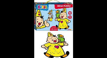 Bumba mega vloerpuzzel 16 stukken - 60 cm groot - in een koffertje