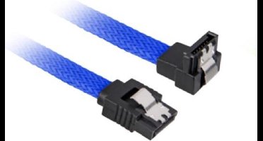 Sharkoon SATA 3 SATA-kabel 0,45 meter SATA 7-pin Zwart, Blauw