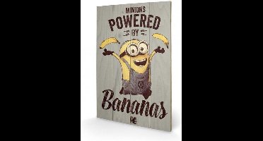 Merchandising MINIONS - Printing on wood 40X59 - Powered By Bananas