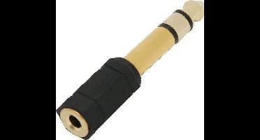 Jack verloopstekker 6,3mm naar 3,5mm jack - Verguld