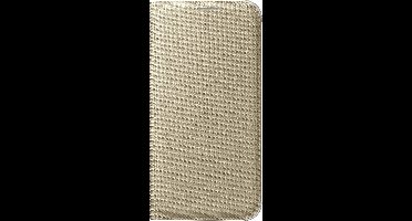 Samsung Galaxy S6 Flip Wallet Canvas - Goud