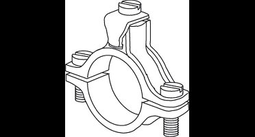 Niedax Niedax aftakklem tbv aardelektrode 13mm - per 10 stuks (544041)