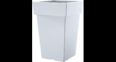 Bloempot Hoog Vierkant Lofly Square 30x30x44cm WIT Prosperplast