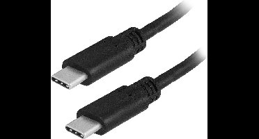 Ewent EW9648 USB-kabel 1 m 3.2 Gen 2 (3.1 Gen 2) USB C Zwart