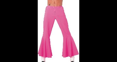 70's Hippie/Disco Broek Heren - Roze - Maat 56