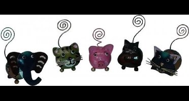 Set kaartenhouders van metaal