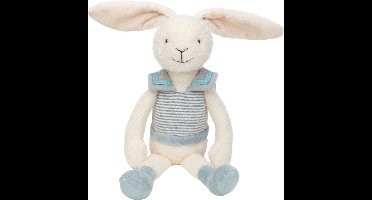 Happy Horse Konijn Rodi Knuffel 30 cm - Wit/Blauw - Baby knuffel