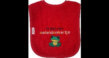 Rode slab met "Ik ben een Oeteldonkertje" - carnaval, den bosch, 's hertogenbosch, feest, brabant, oeteldonk, feestje