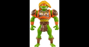 Mattel MOTU x TMNT: Turtles of Grayskull Action Figure Michelangelo 14 cm Action Figuur