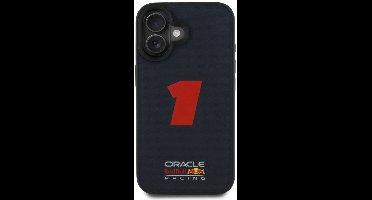 Red Bull Racing iPhone 16 backcover hoesje - Magsafe- 3D Rubber- Number 1 -Navy- max verstappen