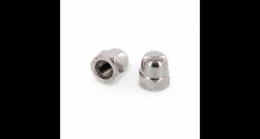 Dopmoer roestvaststaal . m8. RVS-A2. 3 stuks Moeren. Homefix