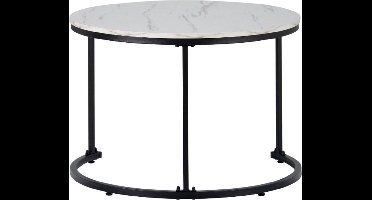 Koffietafel - Table - Coffe table - Living Room Table - Moderne minimalistische stijl - Combinatie salontafelset - Home Leisure Table - Eenvoudige hoge salontafel - Wit