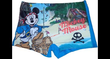 Mickey Mouse zwembroek - zwemboxer Mickey Mouse - blauw - maat 122/128
