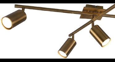 TRIO MARLEY - Plafondlamp - Oud messing - excl. 5x GU10 4,9 W - Zwenkbaar