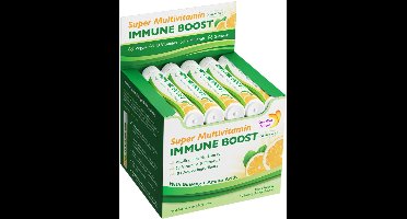 Super Multivitamine Immune Boost Shot-Vermoeidheid verminderen-Immuniteit verhogen-Stress en vermoeidheid bestrijden-Gezonde hartfunctie-Stofwisseling verbeteren-Spierherstel en energie-Hersenfunctie en concentratie-Vegan-Glutenvrij-25 MLx30 stuks