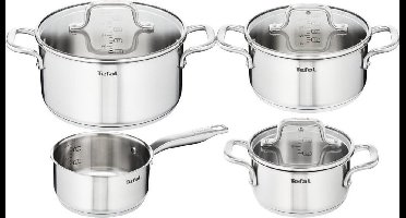 Tefal Duetto Pannenset - 4-delig - RVS