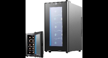 ApexArte® Wijnkoelkast - Wijnklimaatkast - Wijnkoeler - Flessenkoelkast - Zwart