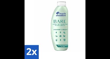 Head & Shoulders - Anti-Roos Shampoo - Bare - Hydrateert & Verzacht - 400 ml - Voordeelverpakking - 2 stuks