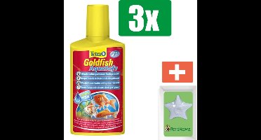 Tetra Aquasafe Voor Goldfish 100 ml - 3 stuks - Vissenvoer - Aquarium - Inclusief PetsHome Zuurstofsteen