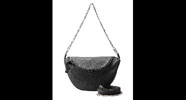 SEIDENFELT MANUFAKTUR Schoudertas Big Skien Glossy Black Zwart