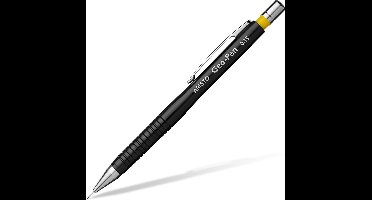 Aristo vulpotlood - Geo-Pen - lijnbreedte 0.35mm - hardheid HB - met gum - zwart/geel - AR-85003