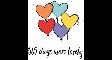 Wenskaart Verjaardag - 365 Days More Lovely - Met Envelop