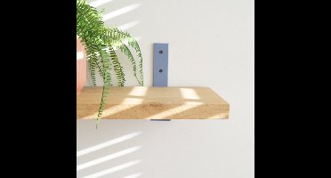 STERKSTAEL Vesta Satijn Grijsblauw - industriële plankdrager – geschikt voor een plank van 20 to 25 cm – kleur grijs blauw – incl. bevestigingsmateriaal - poedercoating – staal - 1 stuk