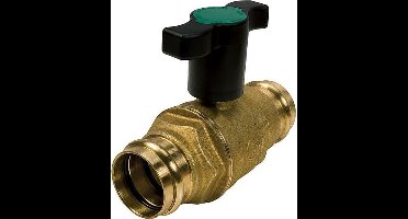 GiaGiacomini kogelkraan volle doorlaat cu/ino x /stl 2x pers 22 x 22