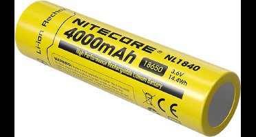 Nitecore NL1840 Oplaadbare 18650 Li-Ion batterij 4000mAh