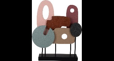 Present Time - Beeld Abstract Art Medium - Multicolor