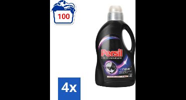 Persil Color Detergent - Vloeibaar Wasmiddel - Donkere Was - 25 Wasbeurten - Voordeelverpakking - 4 stuks