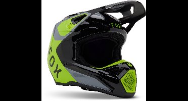 FOX V1 Lean MIPS Grijs Geel Crosshelm - Maat L - Helm