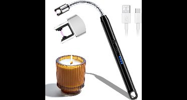 Elektrische Aansteker Oplaadbaar - Plasma Aansteker - Aansteker Windproof- Inclusief USB kabeltje - Batterij LED-indicator